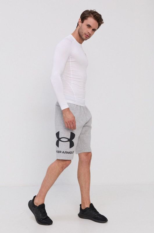 Лонгслів для тренувань Under Armour колір білий однотонний фото 2