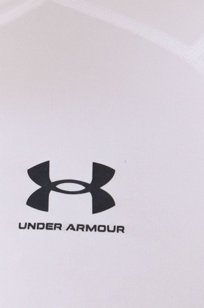 Лонгслів для тренувань Under Armour колір білий однотонний фото 5