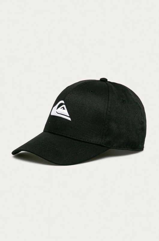 Дитяча кепка Quiksilver колір чорний з аплікацією