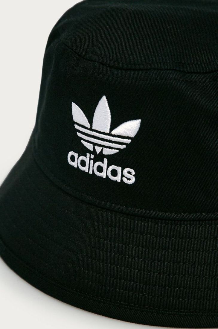 adidas Originals - Капелюх Adicolor Trefoil Bucket AJ8995.M-BLK/WHT колір чорний