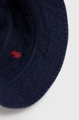 Капелюх Polo Ralph Lauren колір синій з бавовни