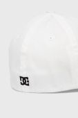 Кепка Dc колір білий з аплікацією