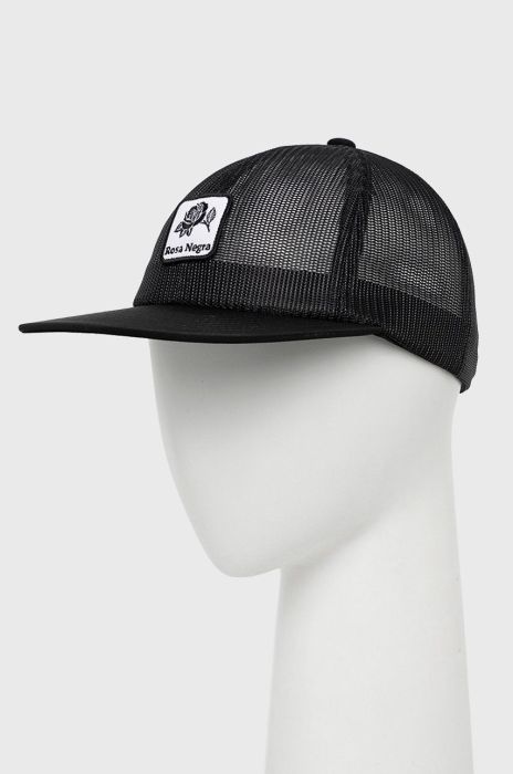 Кепка HUF колір чорний з аплікацією (1687257)