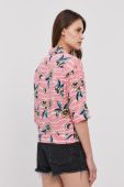 Сорочка Lee жіноча колір рожевий relaxed класичний комір