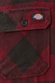 Сорочка Dickies чоловіча колір бордовий regular класичний комір DK0A4XDZMR0-MAROON