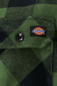 Сорочка Dickies чоловіча колір зелений regular класичний комір DK0A4XDZPG0-PINEGREEN