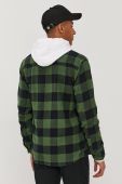 Сорочка Dickies чоловіча колір зелений regular класичний комір DK0A4XDZPG0-PINEGREEN