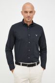 Сорочка Gant чоловіча колір чорний regular комір button-down