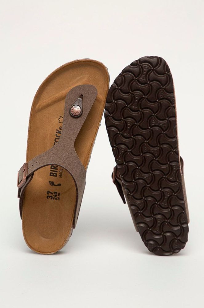 Birkenstock - В'єтнамки Gizeh Narrow Width 43753.Gizeh-Mocca колір коричневий фото 4