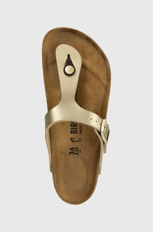 В'єтнамки Birkenstock Gizeh колір золотий фото 4