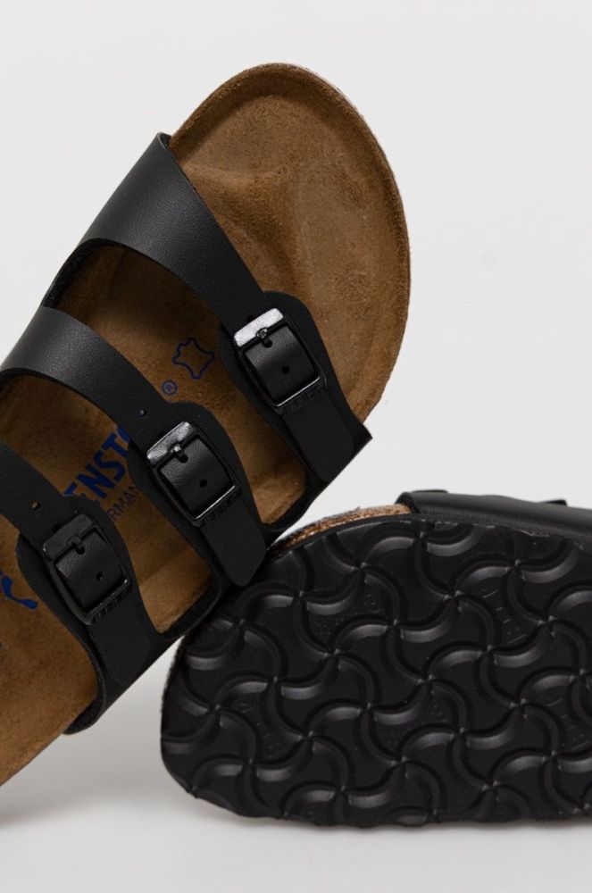 Шльопанці Birkenstock жіночі колір чорний Narrow Width 53013-Schwarz фото 4