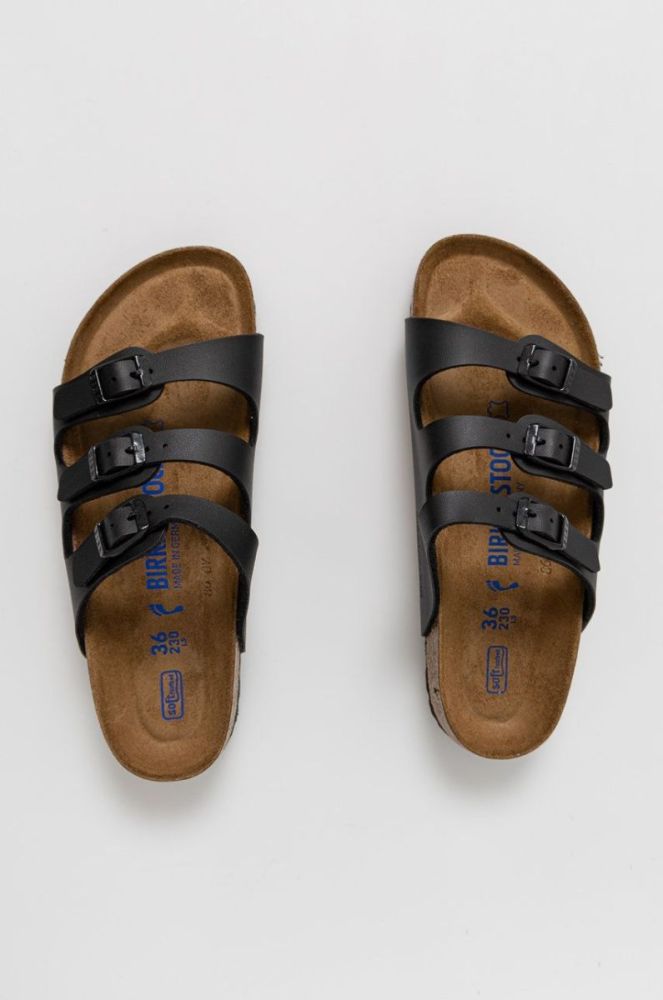 Шльопанці Birkenstock жіночі колір чорний Narrow Width 53013-Schwarz фото 5