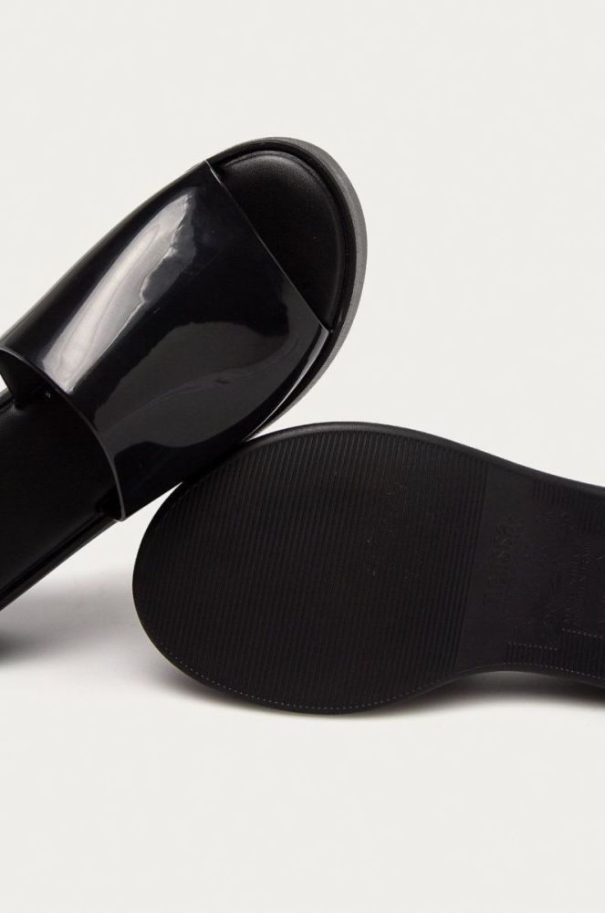 Шльопанці Melissa жіночі колір чорний на платформі фото 5