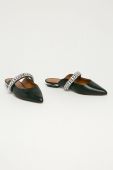 Kurt Geiger London  Шкіряні шльопанці Princely 1808900109 колір чорний