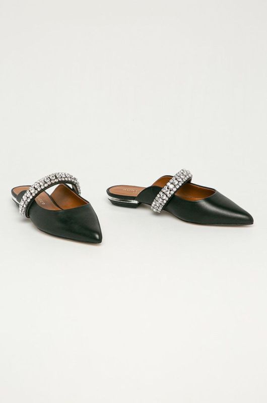 Kurt Geiger London  Шкіряні шльопанці Princely 1808900109 колір чорний фото 2