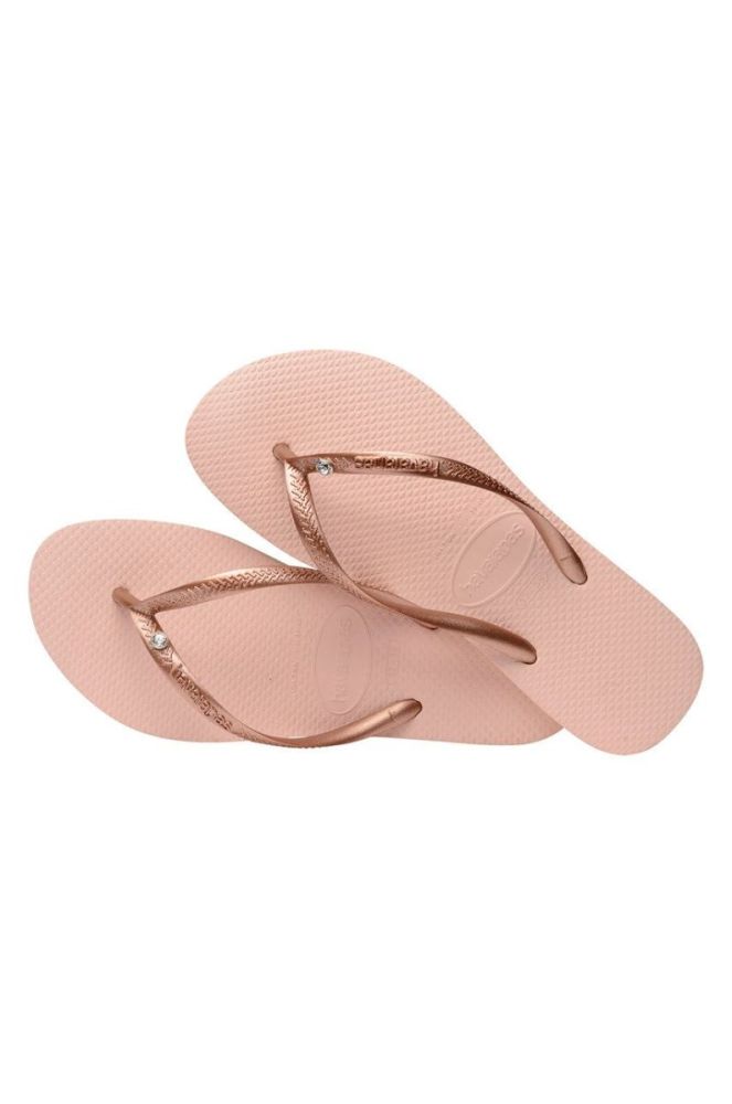 В'єтнамки Havaianas жіночі колір рожевий на плоскому ходу фото 4