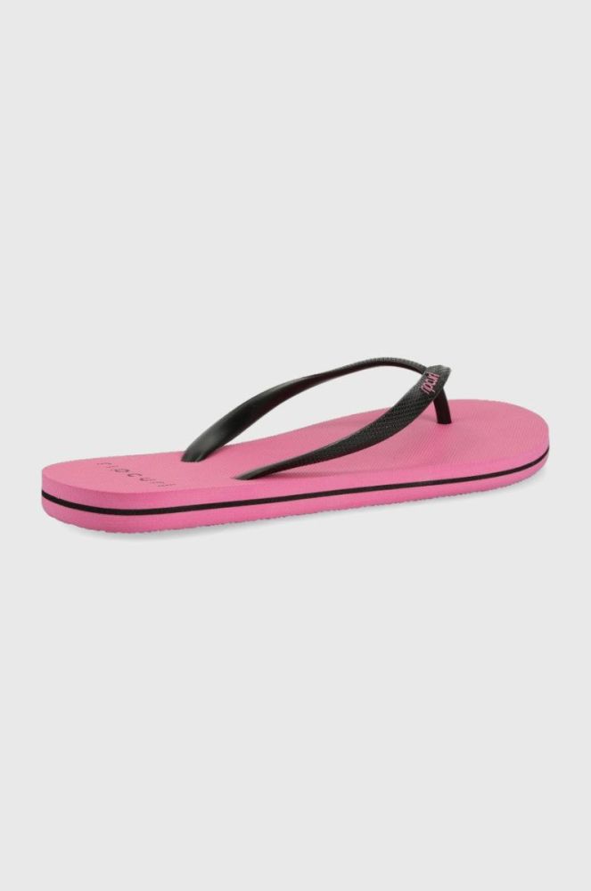 В'єтнамки Rip Curl жіночі колір рожевий на плоскому ходу фото 2