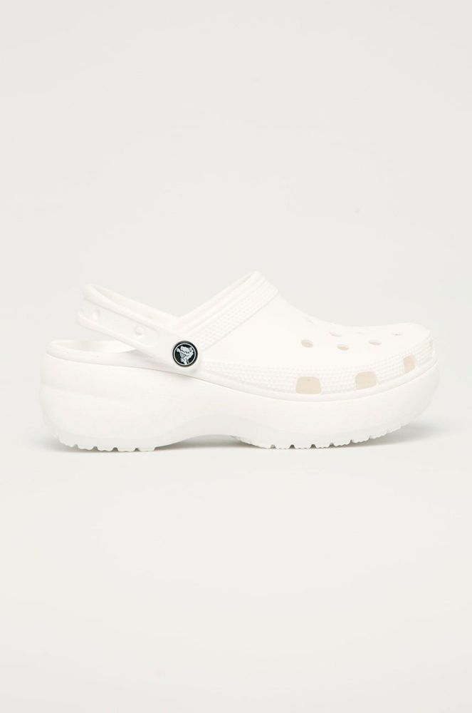 Шльопанці Crocs Classic Platform Clog жіночі колір білий 206750