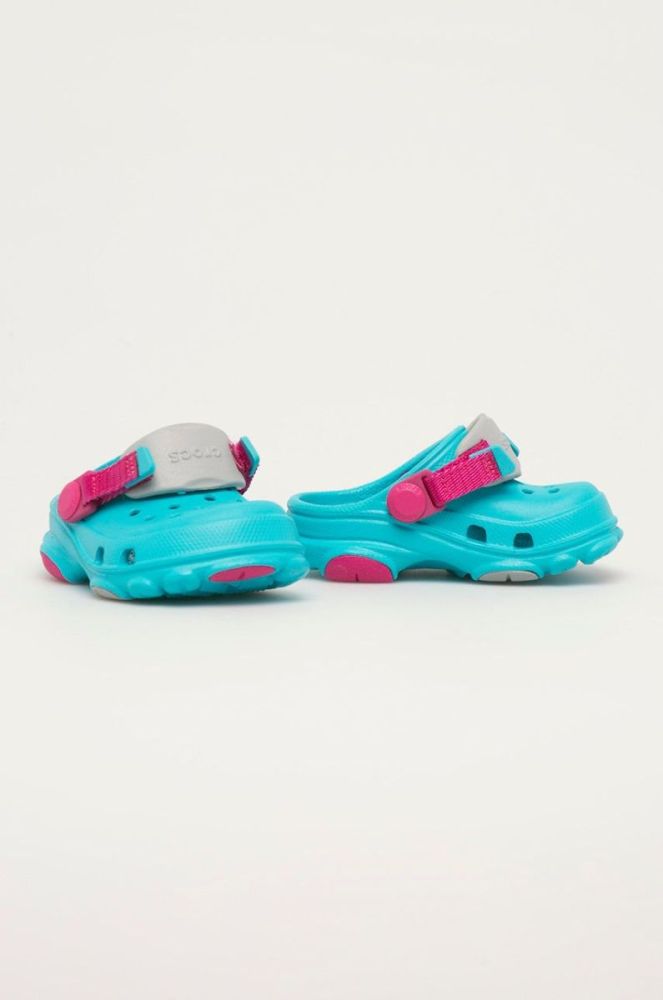 Дитячі шльопанці Crocs колір бірюзовий (1333554) фото 2