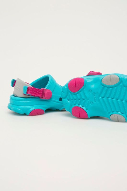 Дитячі шльопанці Crocs колір бірюзовий (1333554) фото 3
