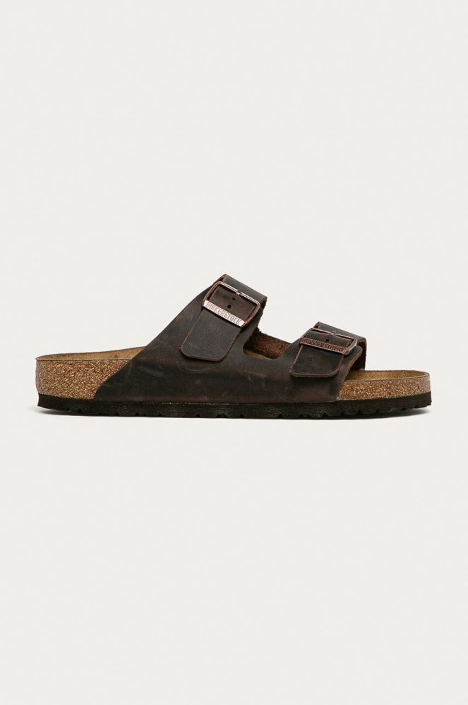 Birkenstock - Шкіряні шльопанці Arizona Regular Width 52531-Habana колір коричневий