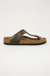 Birkenstock - Шкіряні в'єтнамки Gizeh колір зелений Birkenstock - Шкіряні в'єтнамки Gizeh колір зелений