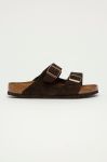 Birkenstock - Замшеві шльопанці Arizona Regular Width 951311-Mocca колір коричневий Birkenstock - Замшеві шльопанці Arizona Regular Width 951311-Mocca колір коричневий