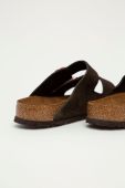 Birkenstock - Замшеві шльопанці Arizona Regular Width 951311-Mocca колір коричневий Birkenstock - Замшеві шльопанці Arizona Regular Width 951311-Mocca колір коричневий