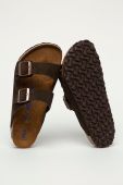 Birkenstock - Замшеві шльопанці Arizona Regular Width 951311-Mocca колір коричневий Birkenstock - Замшеві шльопанці Arizona Regular Width 951311-Mocca колір коричневий