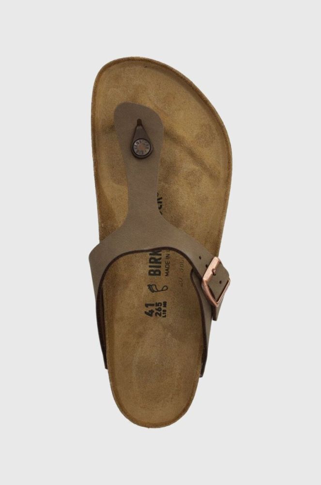 Birkenstock - Шкіряні в'єтнамки Gizeh 43751.M-Mocca колір коричневий фото 4