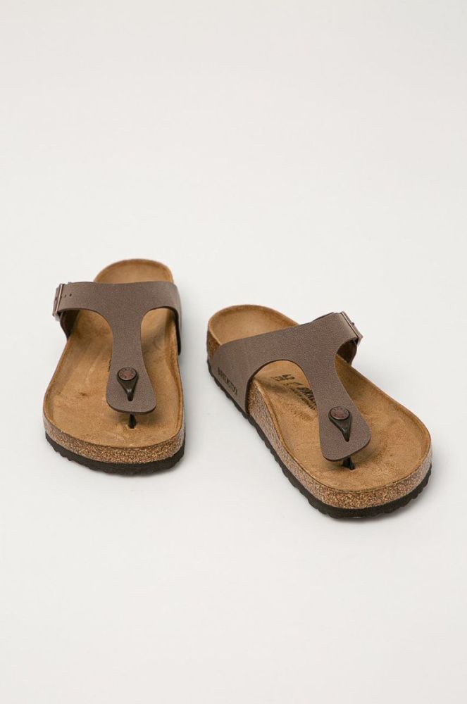 Birkenstock - Шкіряні в'єтнамки Gizeh 43751.M-Mocca колір коричневий фото 2