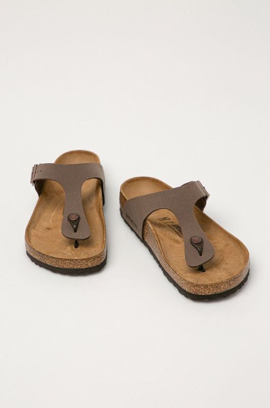Birkenstock - Шкіряні в'єтнамки Gizeh 43751.M-Mocca колір коричневий фото 2