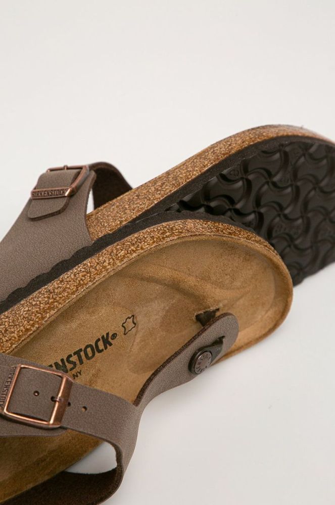 Birkenstock - Шкіряні в'єтнамки Gizeh 43751.M-Mocca колір коричневий фото 3