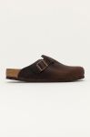 Шкіряні шльопанці Birkenstock чоловічі колір коричневий Regular Width 860131-Habana Шкіряні шльопанці Birkenstock чоловічі колір коричневий Regular Width 860131-Habana