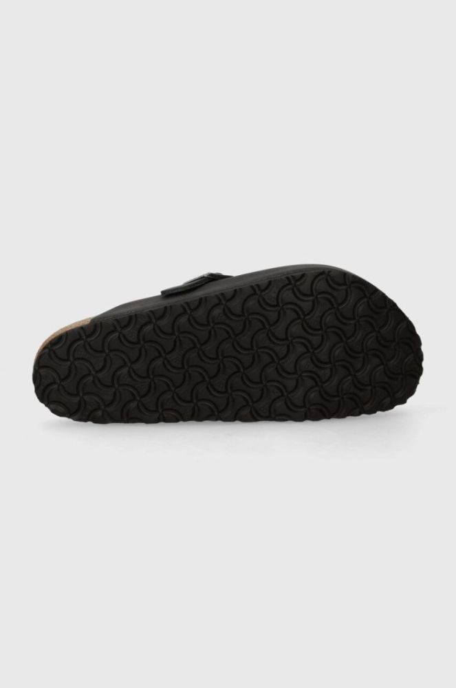 Замшеві шльопанці Birkenstock Boston SFB чоловічі колір чорний 59461 фото 5