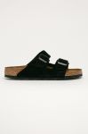 Замшеві шльопанці Birkenstock чоловічі колір чорний Замшеві шльопанці Birkenstock чоловічі колір чорний