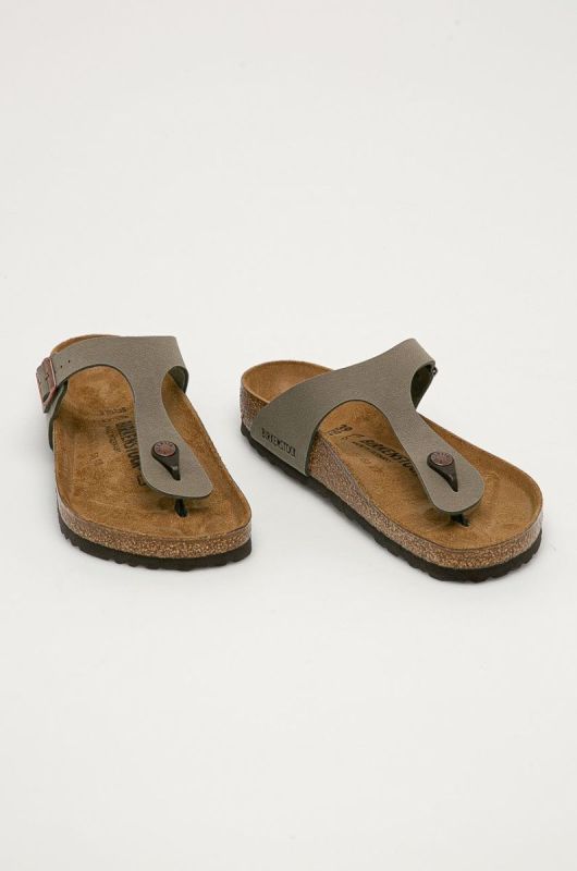 Вьетнамки Birkenstock Gizeh цвет серый 43391 фото 2