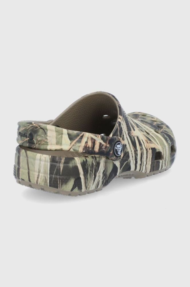 Шльопанці Crocs Classic Realtree колір зелений 12132 CLASSIC.REALTREE.12132-khaki фото 3