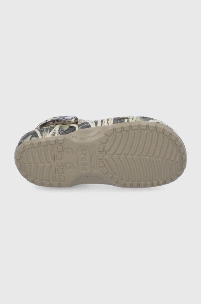 Шльопанці Crocs Classic Realtree колір зелений 12132 CLASSIC.REALTREE.12132-khaki фото 5