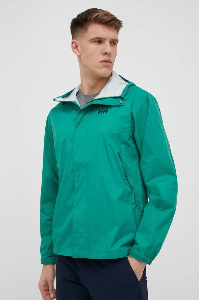 Протидощова куртка Helly Hansen Loke чоловіча колір зелений 62252-402