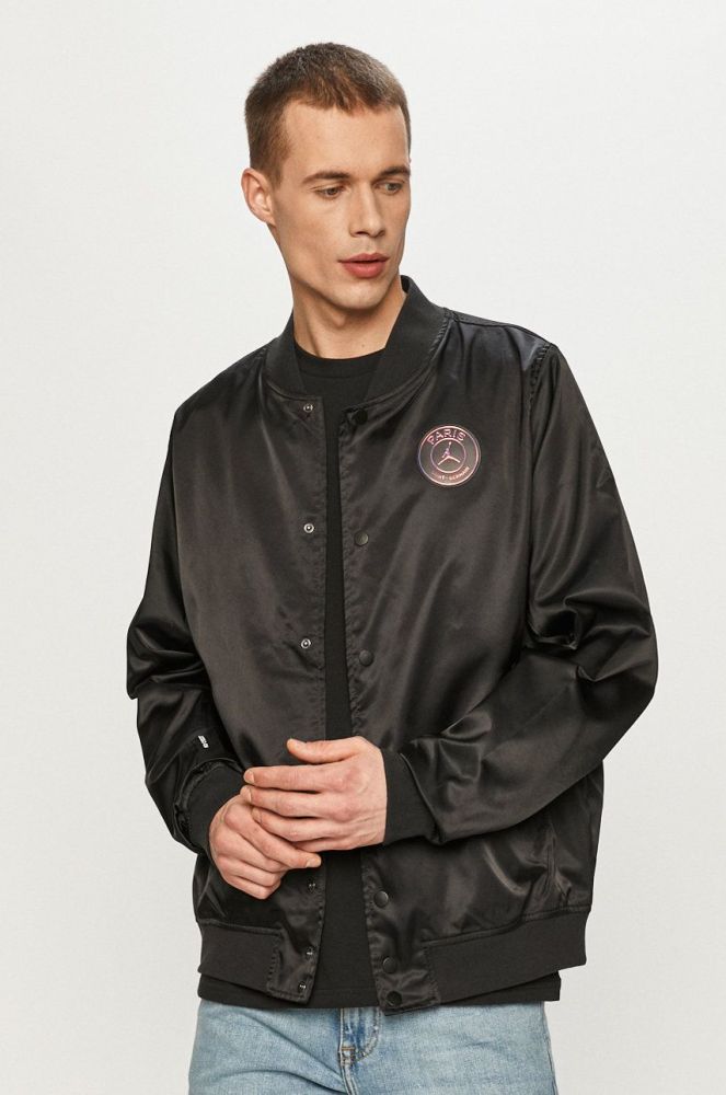 Jordan - Куртка-бомбер колір чорний