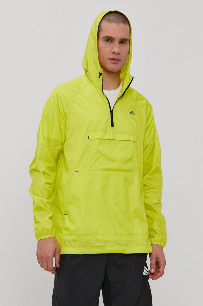 Куртка adidas чоловіча колір зелений перехідна (1461566)