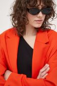 Піджак Samsoe Samsoe колір помаранчевий однобортний однотонна
