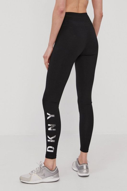 Легінси Dkny жіночі колір чорний з принтом (1456390) фото 2