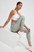 Легінси для тренувань Under Armour жіночі колір зелений однотонні