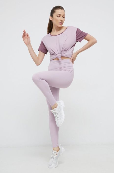 Легінси для тренувань Under Armour Meridian жіночі колір фіолетовий однотонні 1355916-001