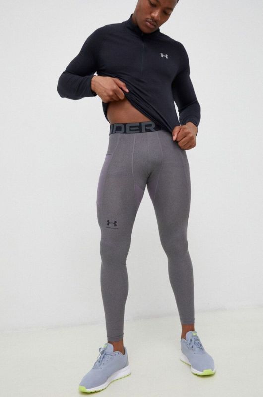 Легінси для тренувань Under Armour чоловічі колір сірий однотонні
