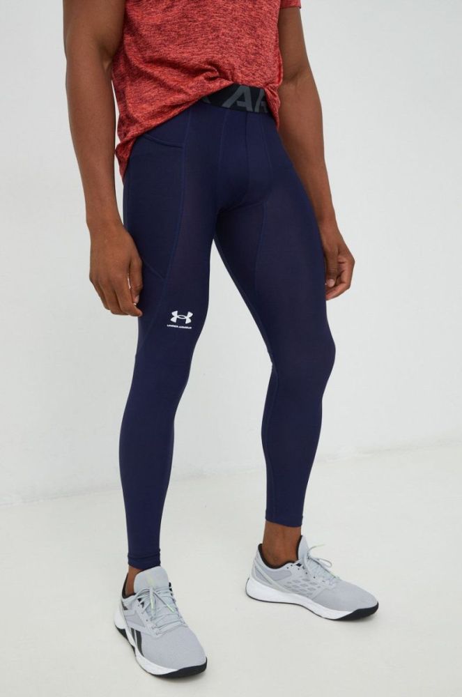 Спортивні легінси чоловічі Under Armour HG Armour колір темно-синій фото 2