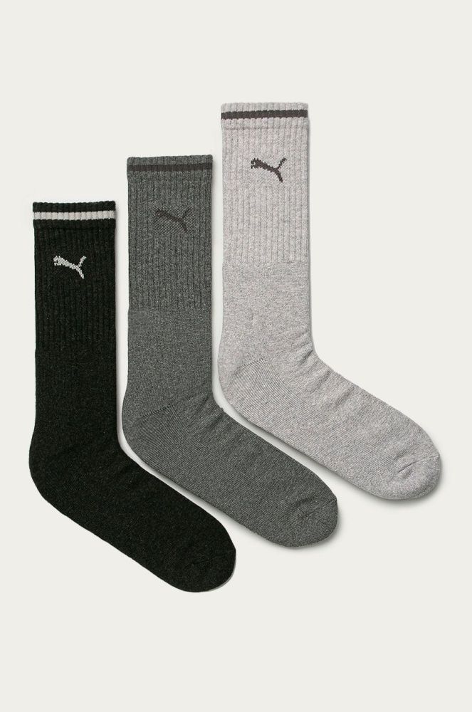 Puma - Шкарпетки (3-pack) 907941 колір сірий