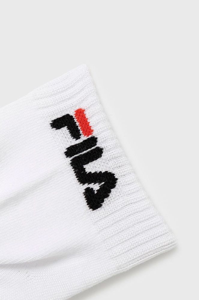 Шкарпетки Fila (3-pack) чоловічі колір білий фото 2